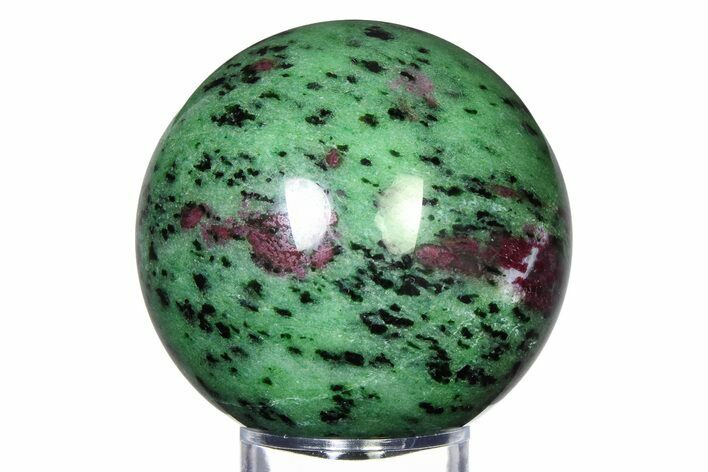 Polished Ruby Zoisite Sphere - Tanzania #315094